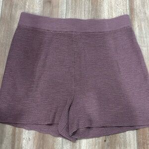 Purple Free People Beach knit shorts